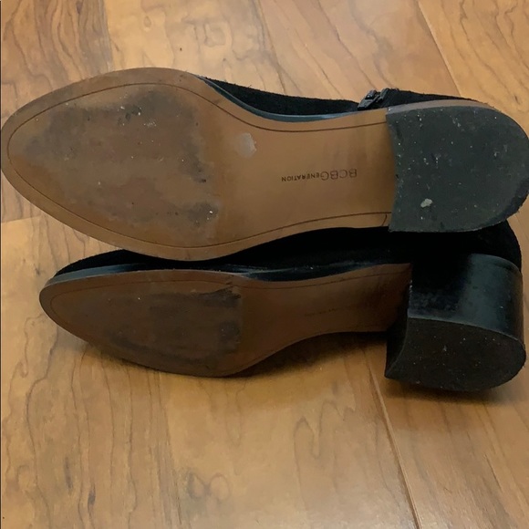 ❌SOLD BCBG GENERATION BLACK SUEDE Boots 9.5 - Picture 6 of 8